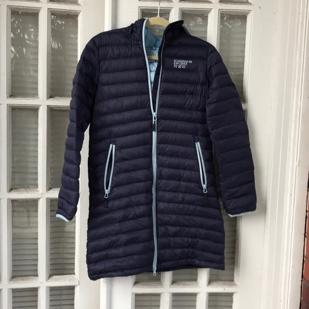 Long down jacket